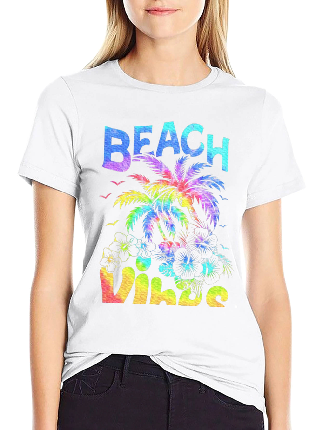 Beach Vibes T-Shirt - Tropical Graphic Tee