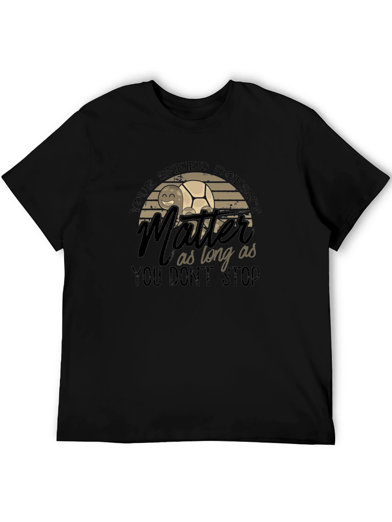 Inspirational Turtle Graphic T-Shirt