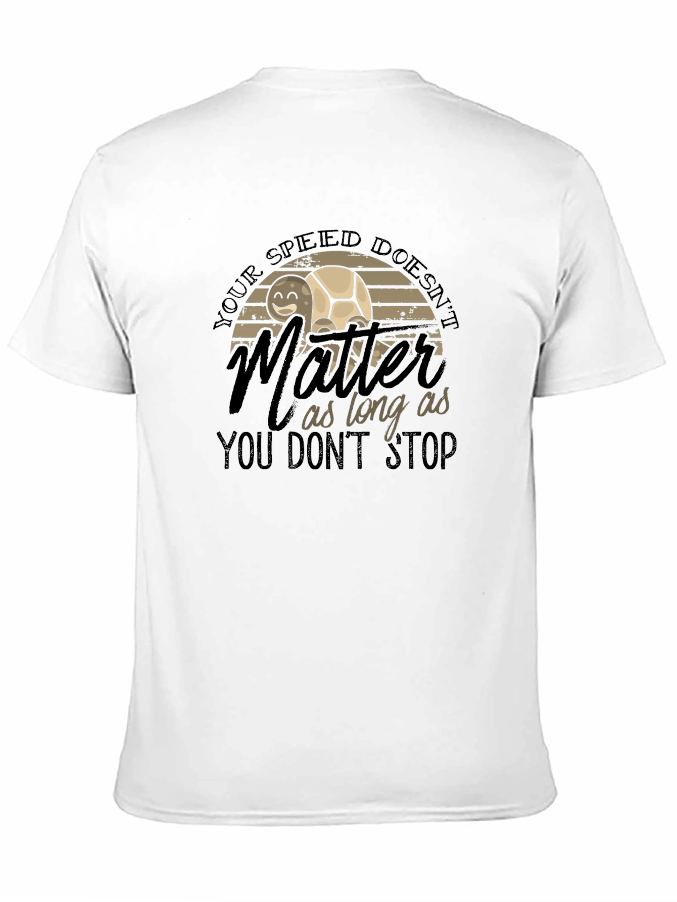 Inspirational Turtle Graphic T-Shirt
