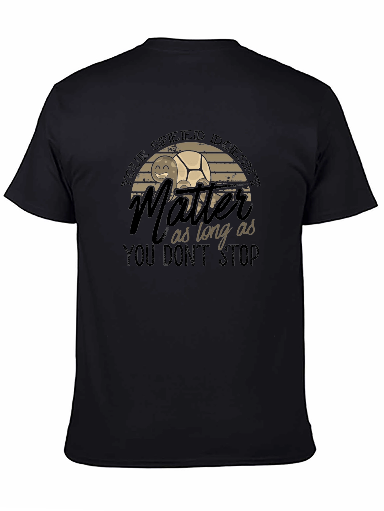 Inspirational Turtle Graphic T-Shirt