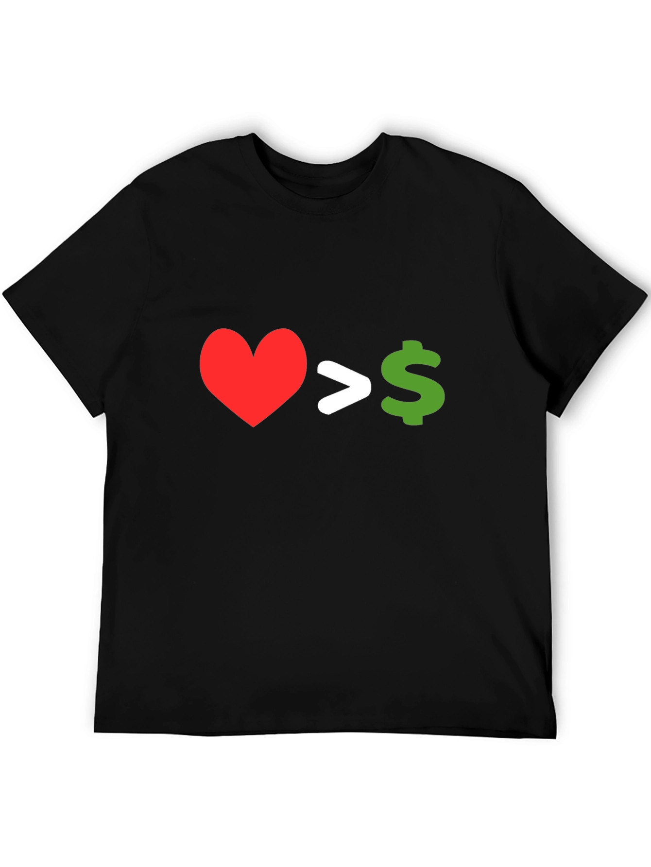 Love Over Money Graphic T-Shirt