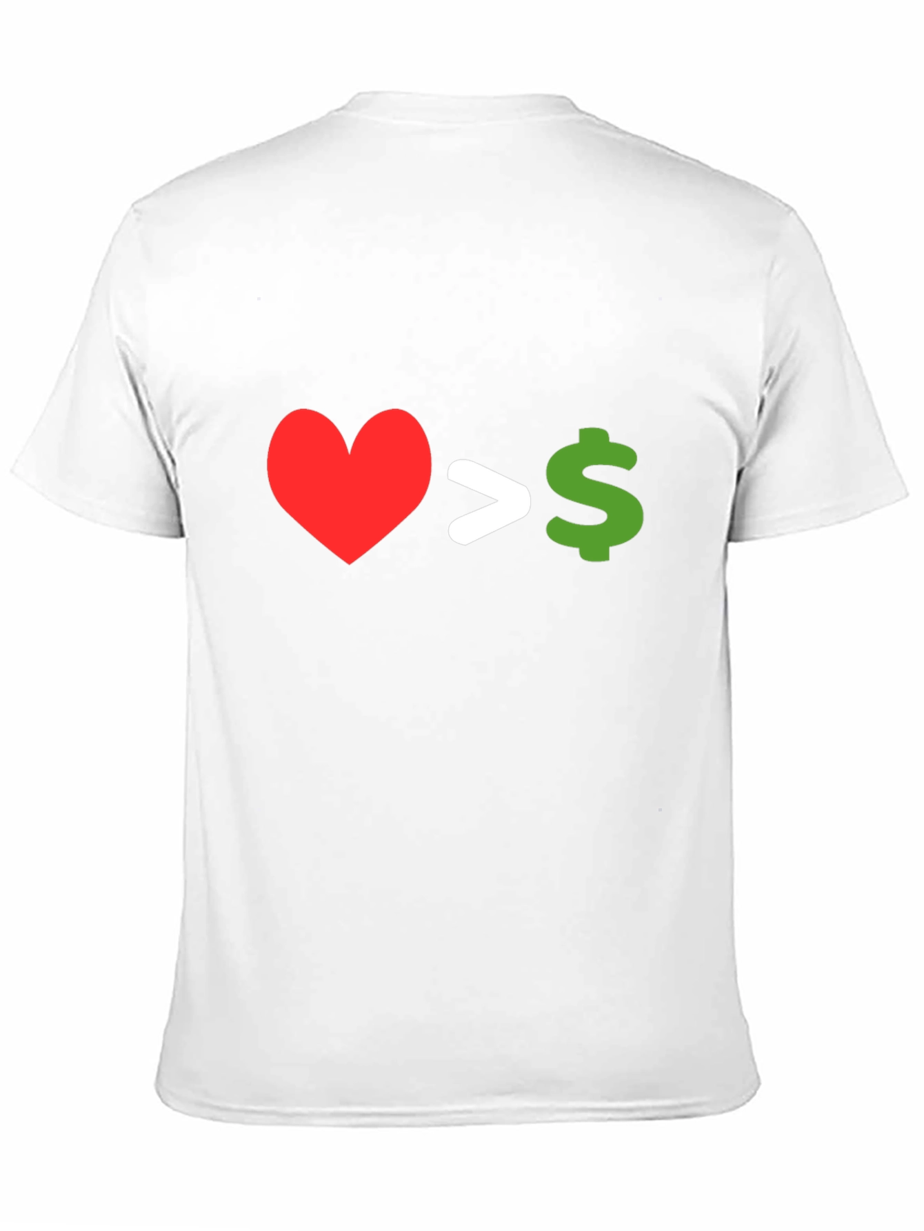 Love Over Money Graphic T-Shirt