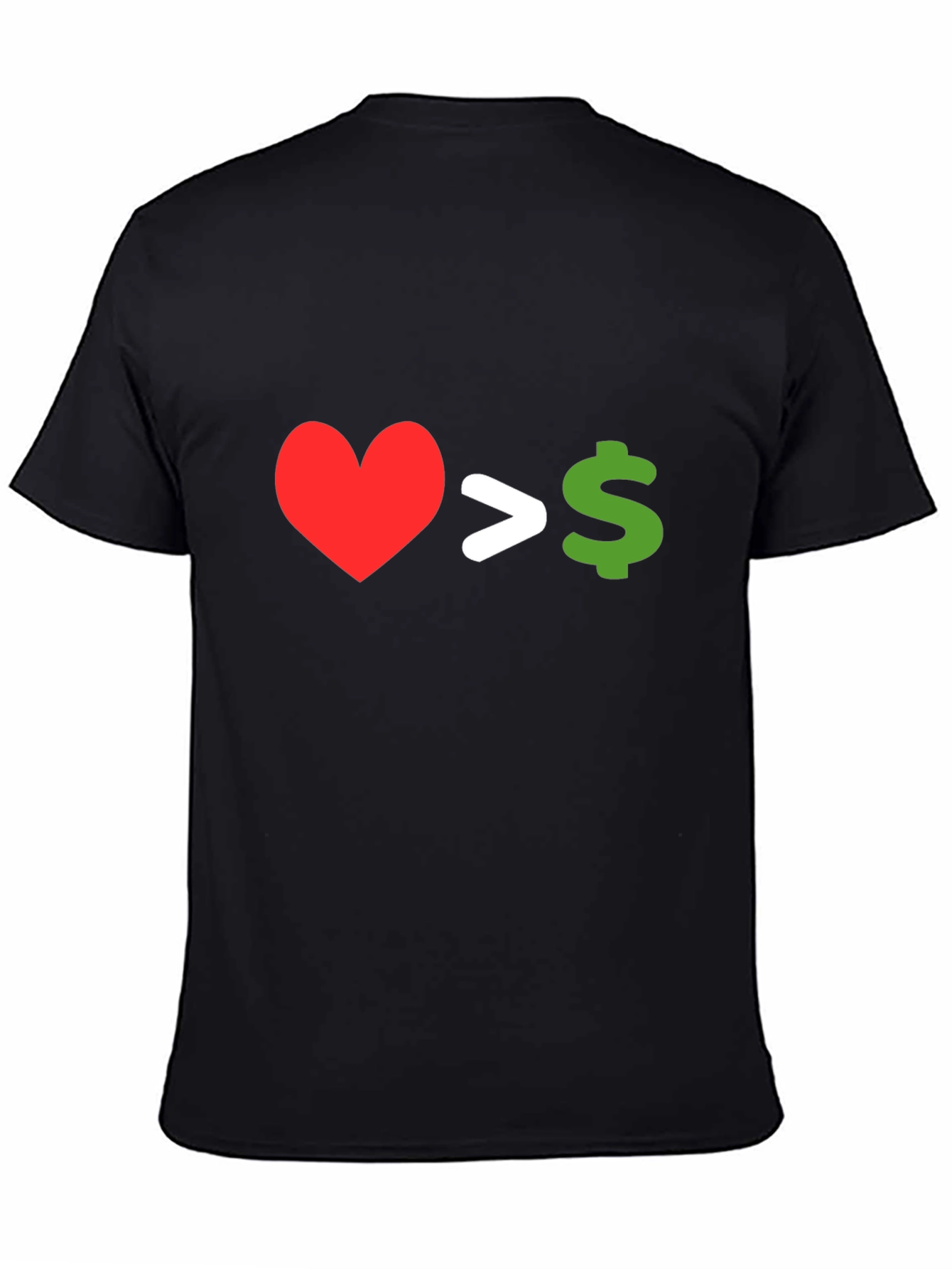 Love Over Money Graphic T-Shirt