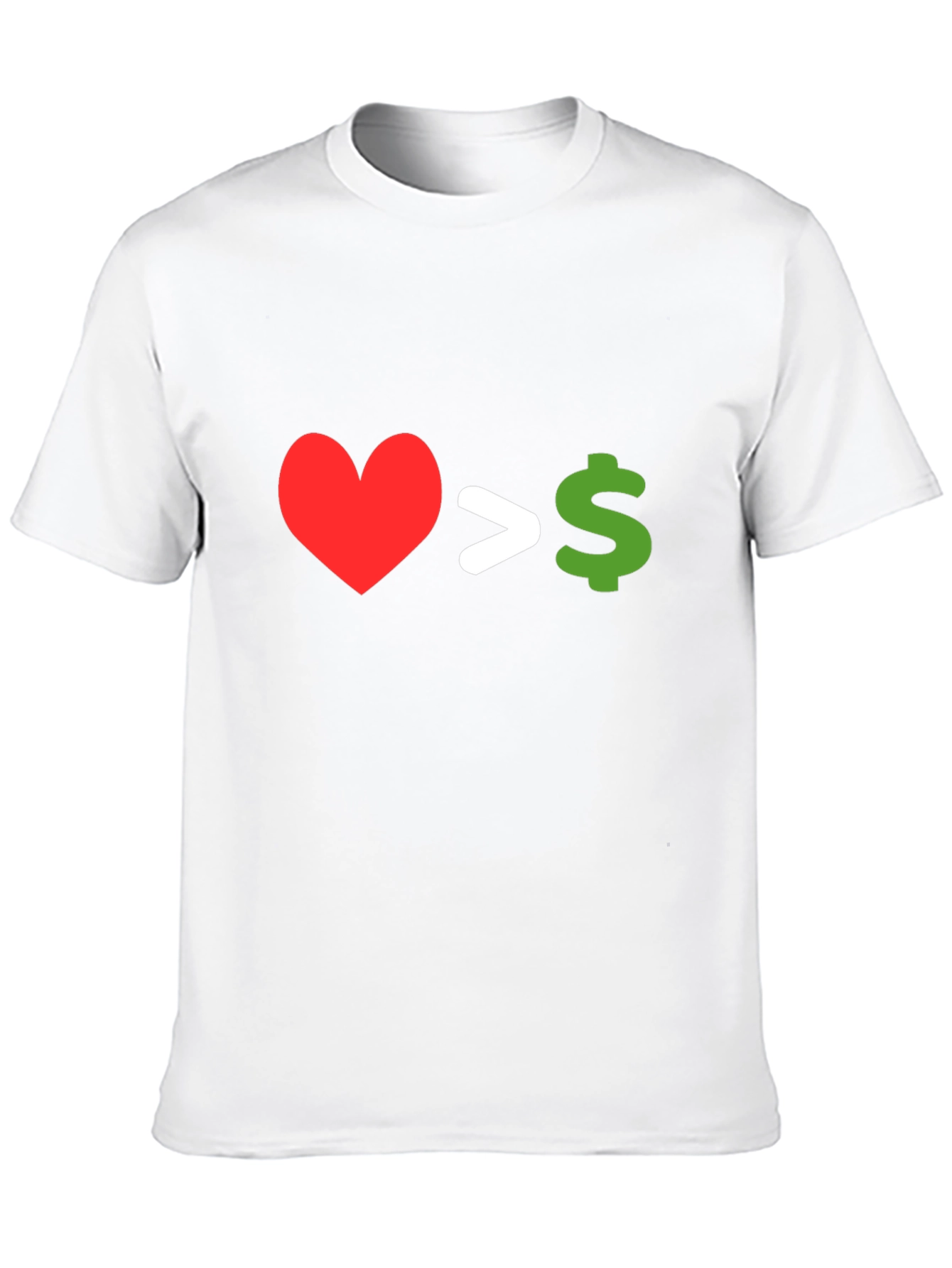 Love Over Money Graphic T-Shirt