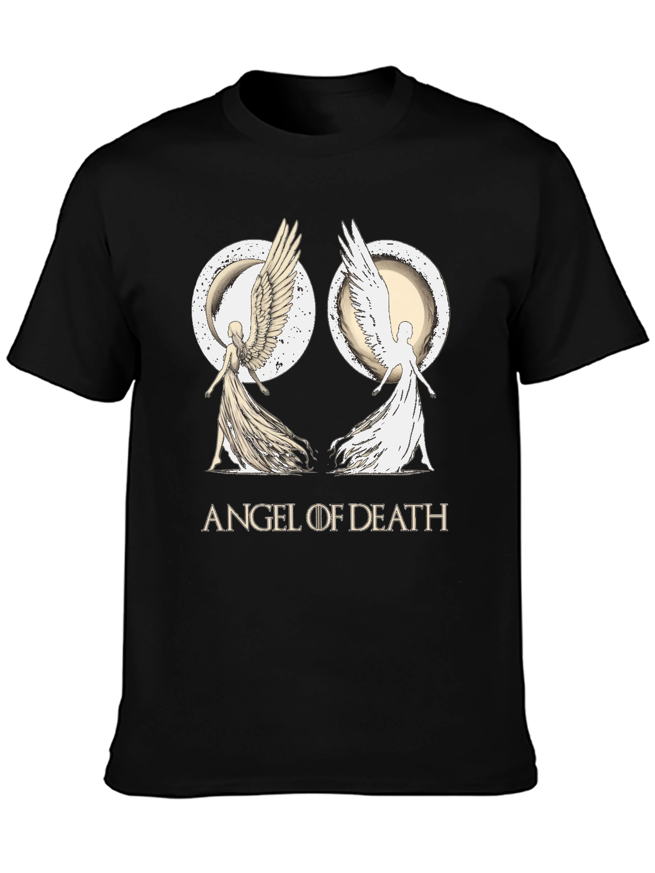 Angel of Death Graphic T-Shirt - Black