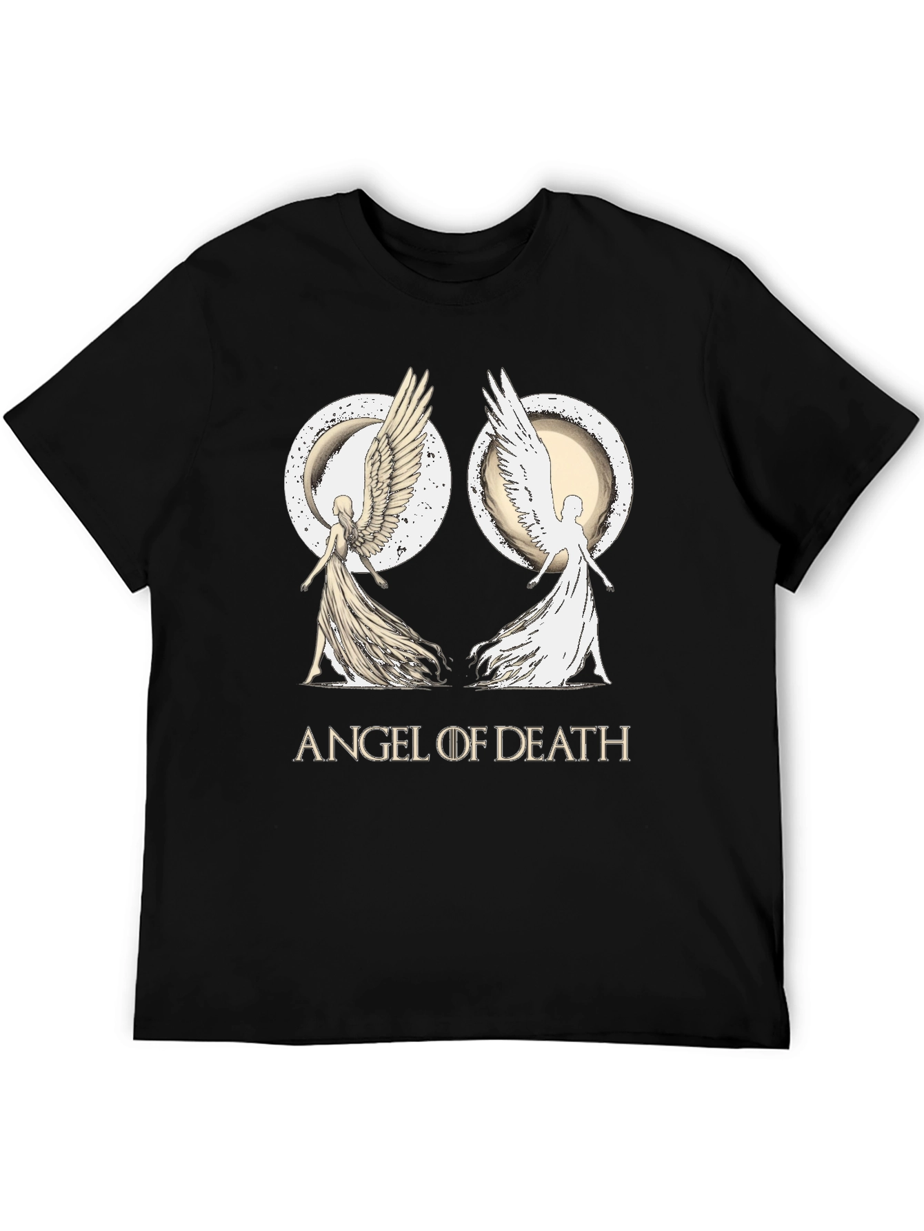 Angel of Death Graphic T-Shirt - Black