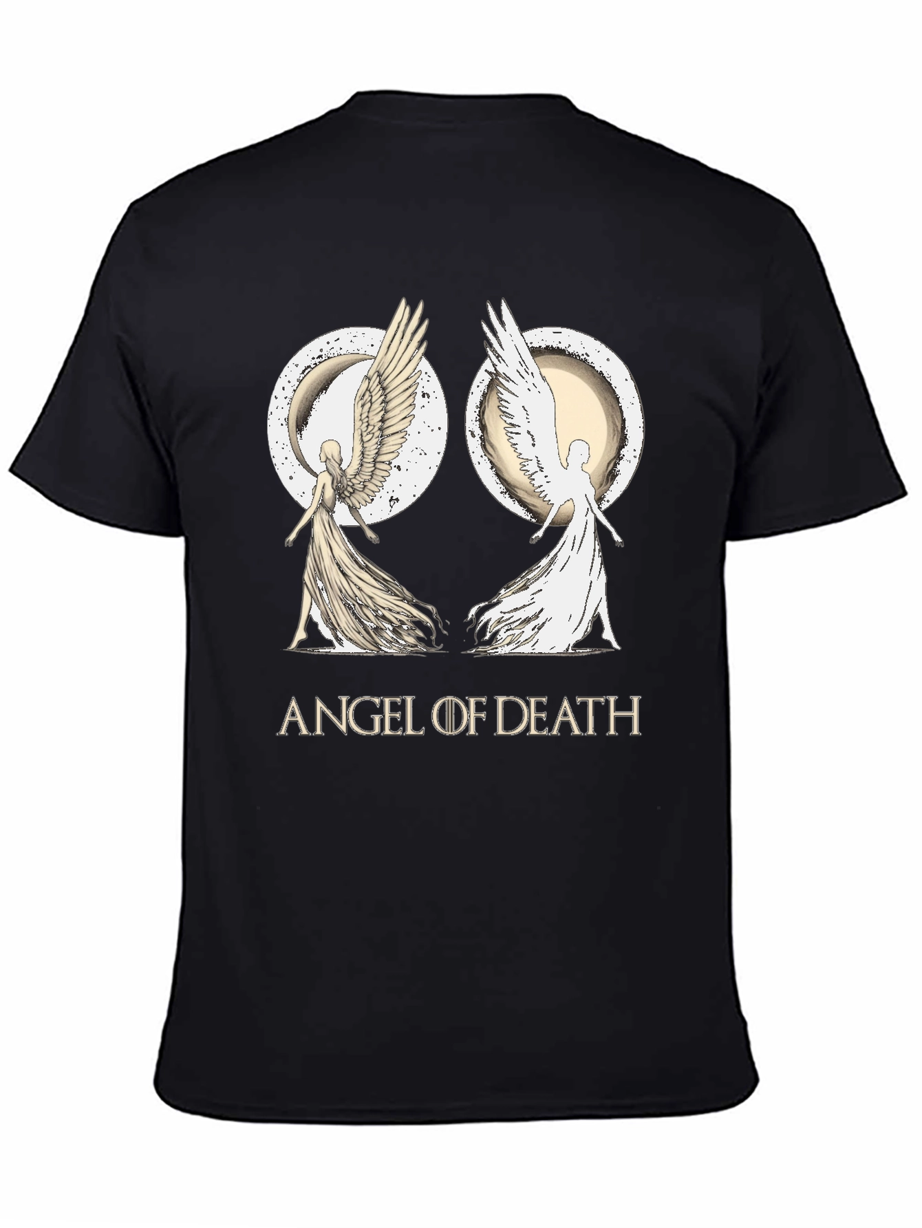 Angel of Death Graphic T-Shirt - Black