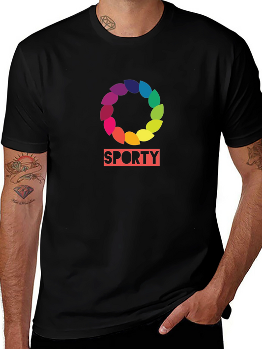 Sporty Rainbow Wreath T-Shirt