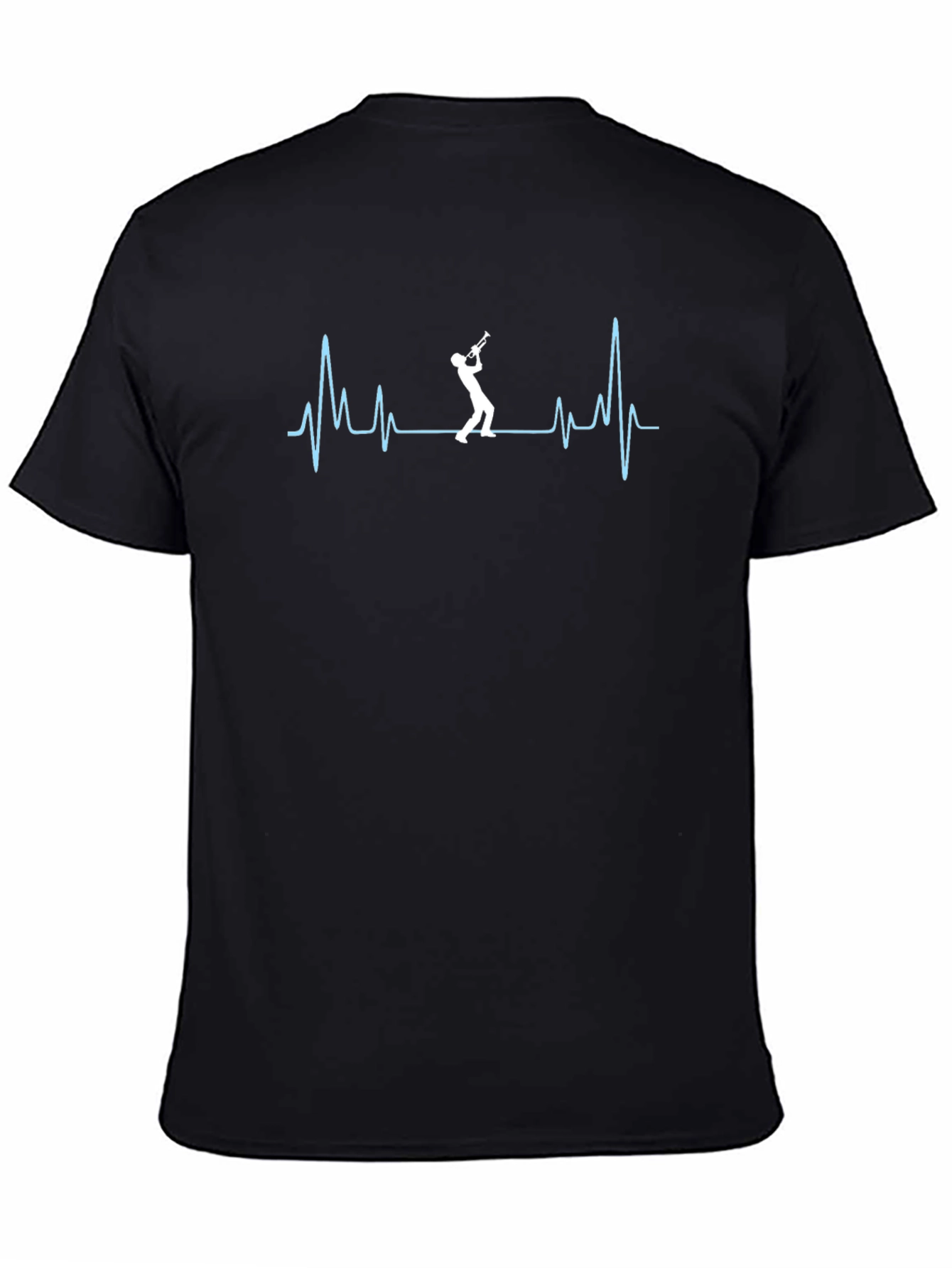Trumpet Heartbeat T-Shirt - Music Lover Tee
