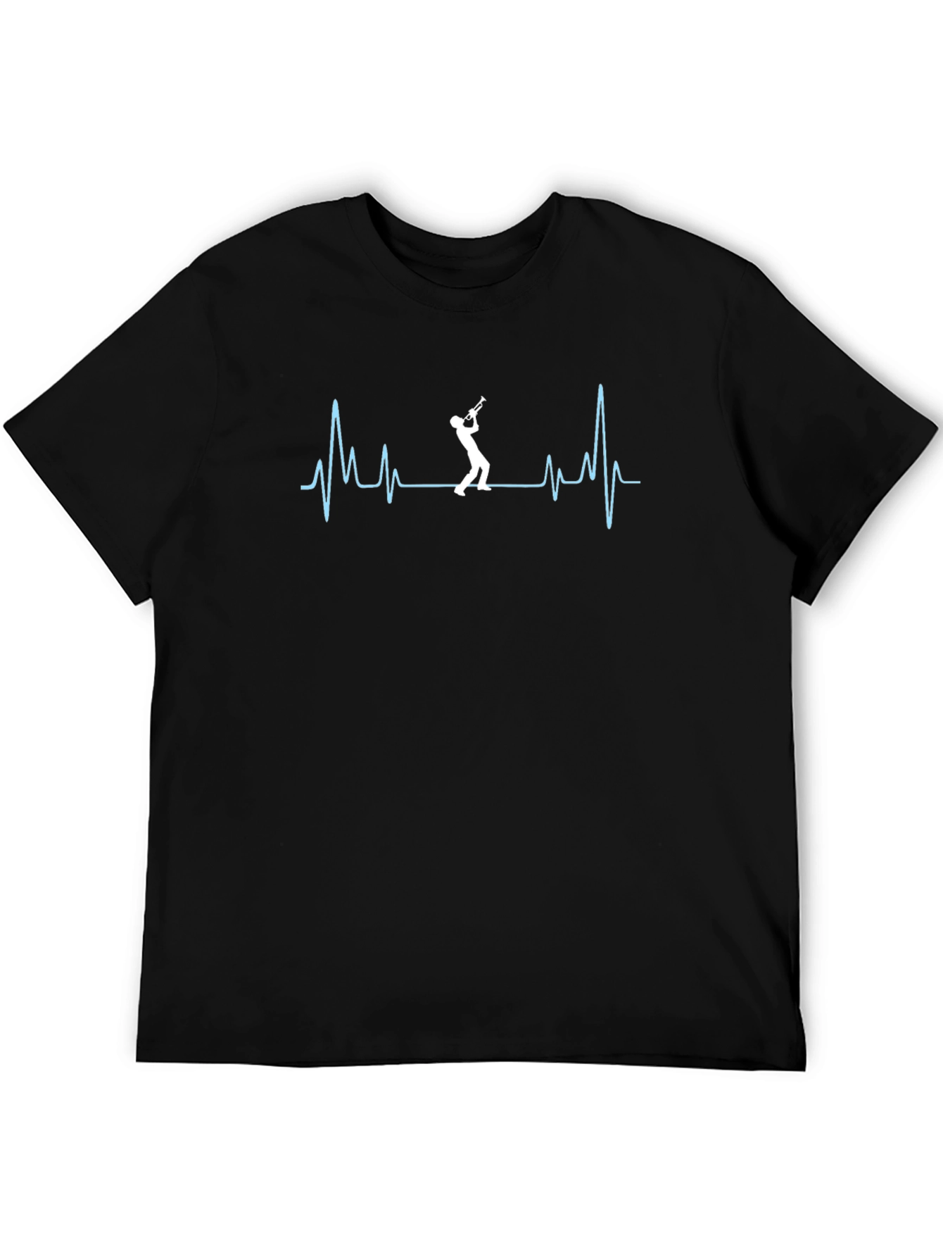 Trumpet Heartbeat T-Shirt - Music Lover Tee