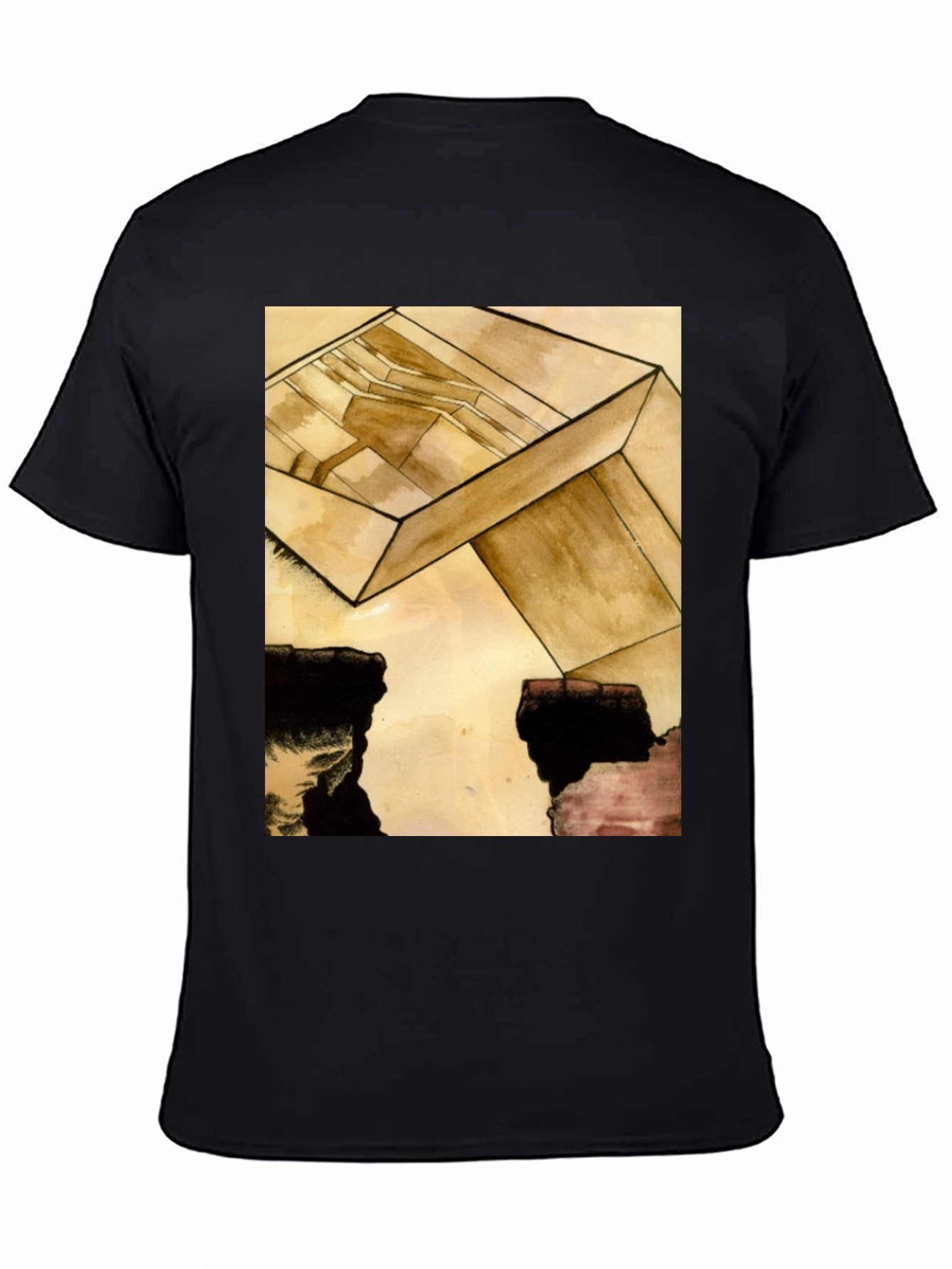 Abstract Cube Graphic Tee - Modern Art T-Shirt