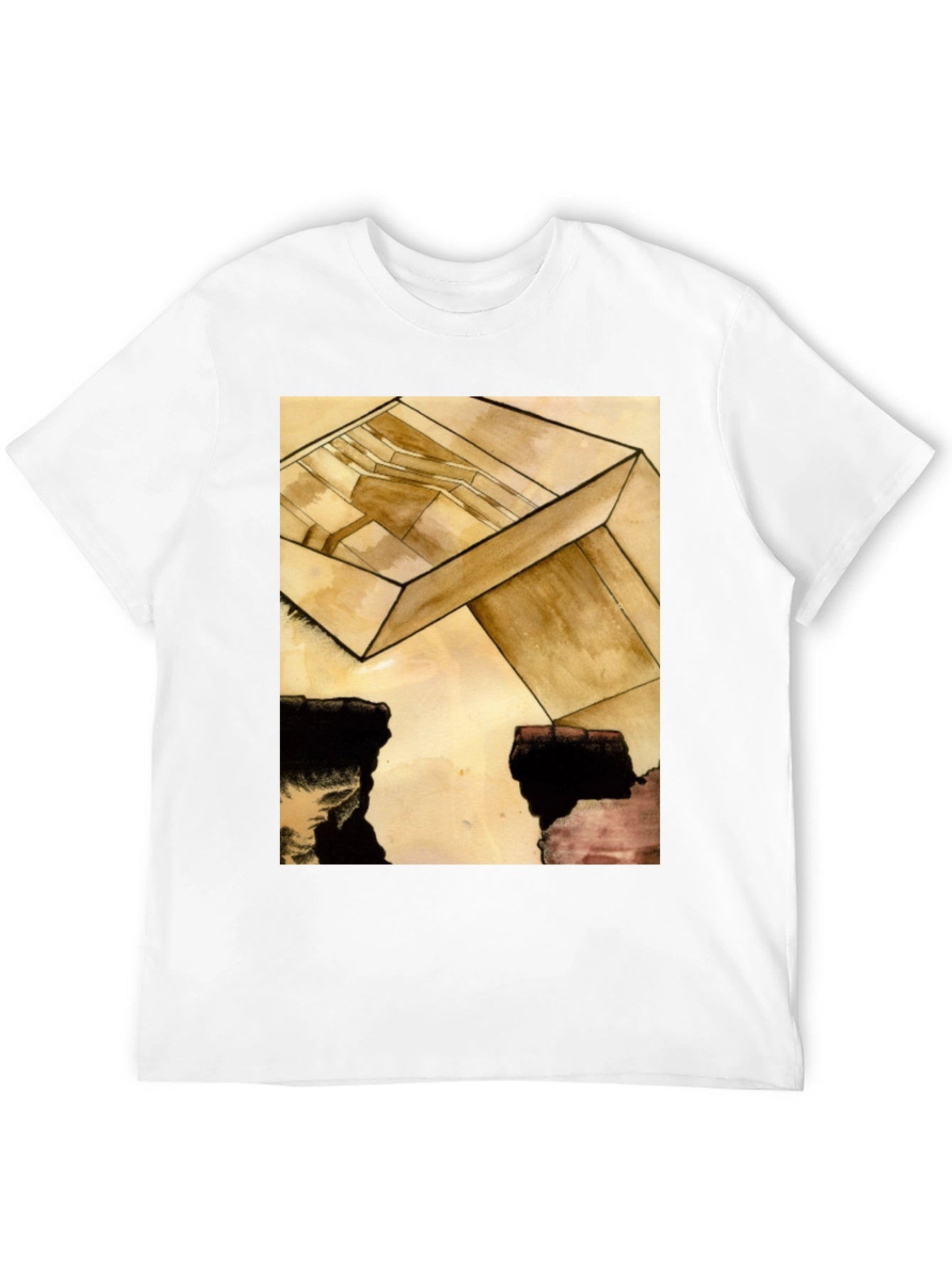 Abstract Cube Graphic Tee - Modern Art T-Shirt