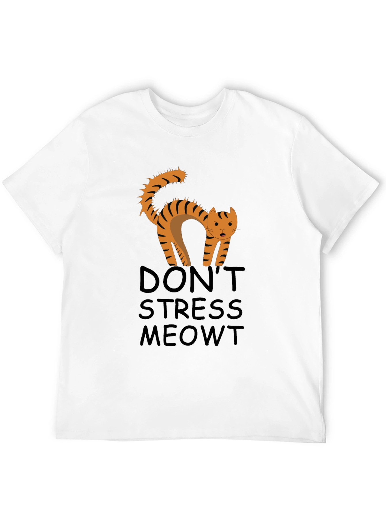 Dont Stress Meowt Black Graphic Tee
