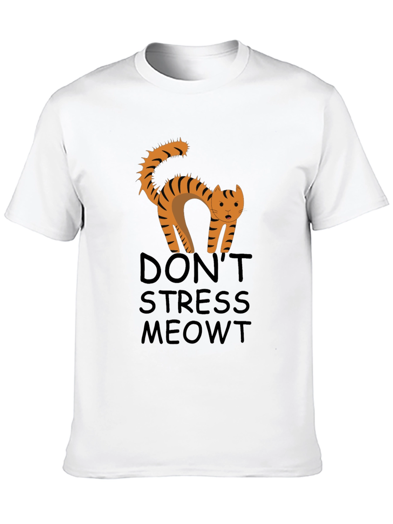 Dont Stress Meowt Black Graphic Tee