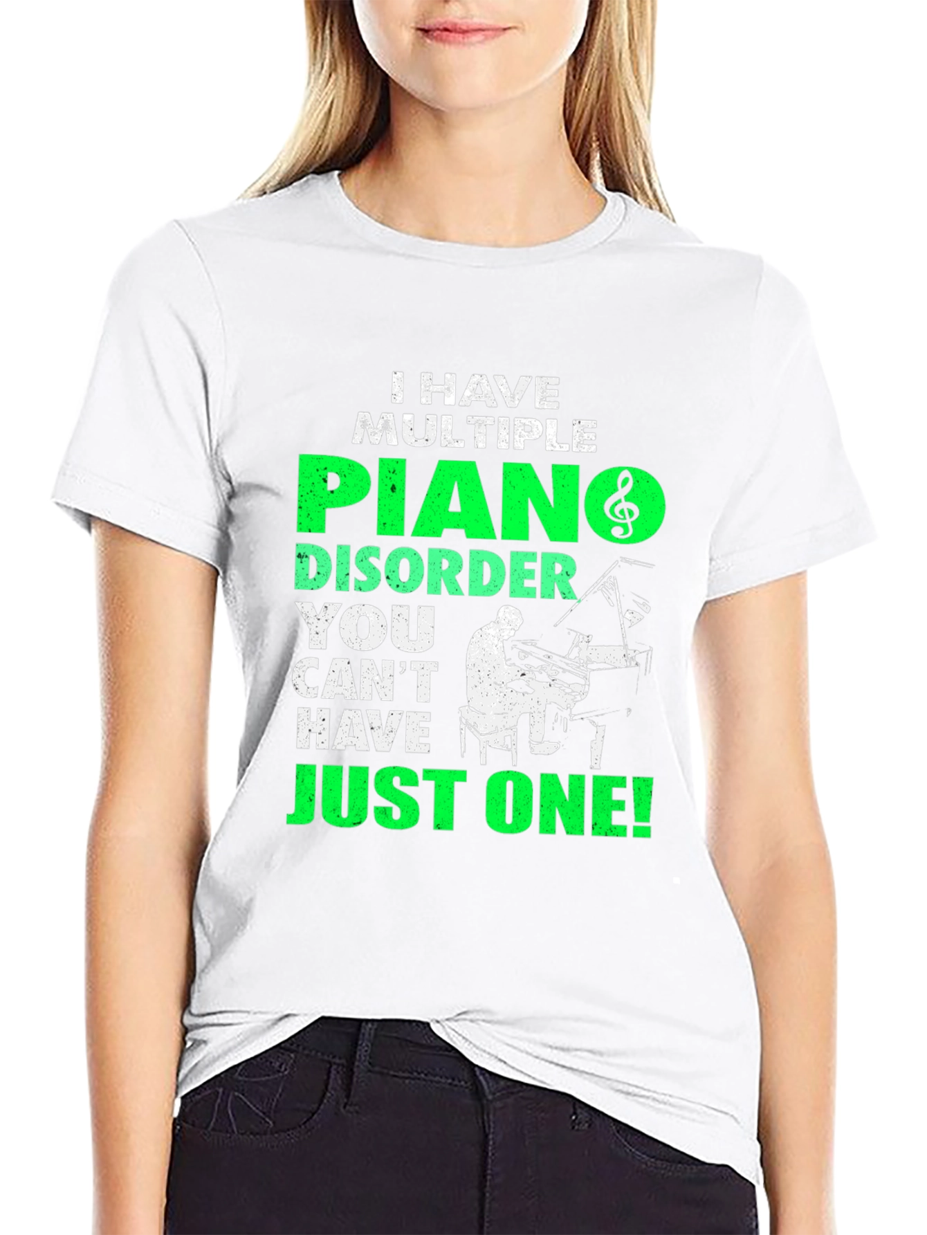 Piano Disorder T-Shirt - Musical Humor Tee