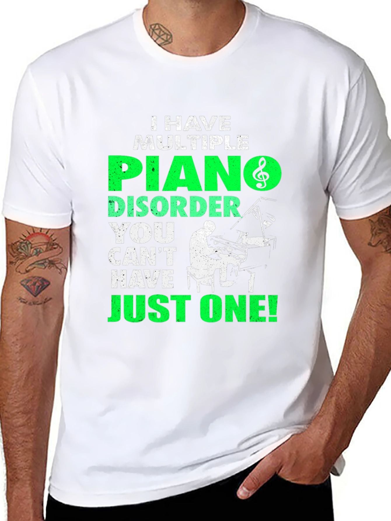 Piano Disorder T-Shirt - Musical Humor Tee