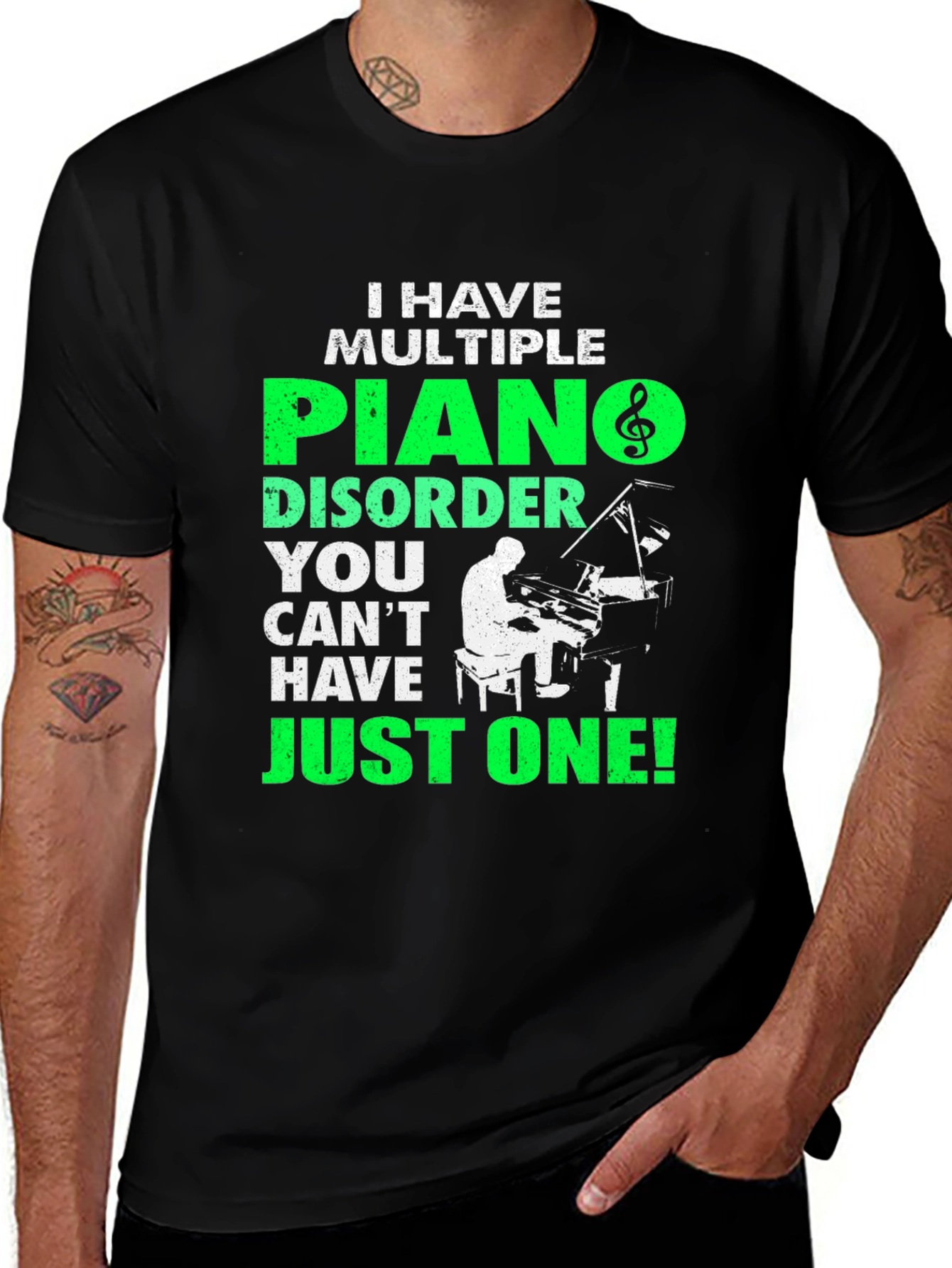 Piano Disorder T-Shirt - Musical Humor Tee
