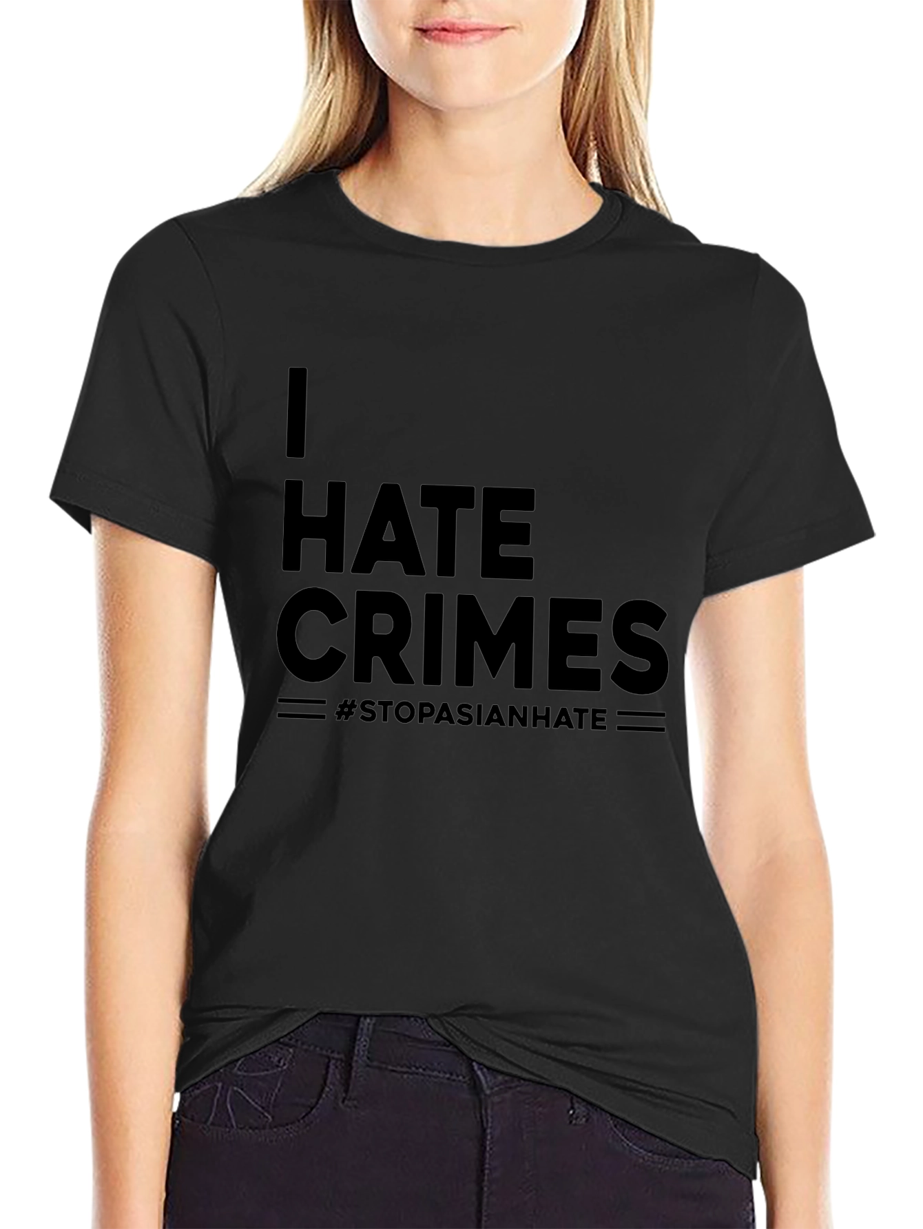 I Hate Crimes T-Shirt - Stop Asian Hate