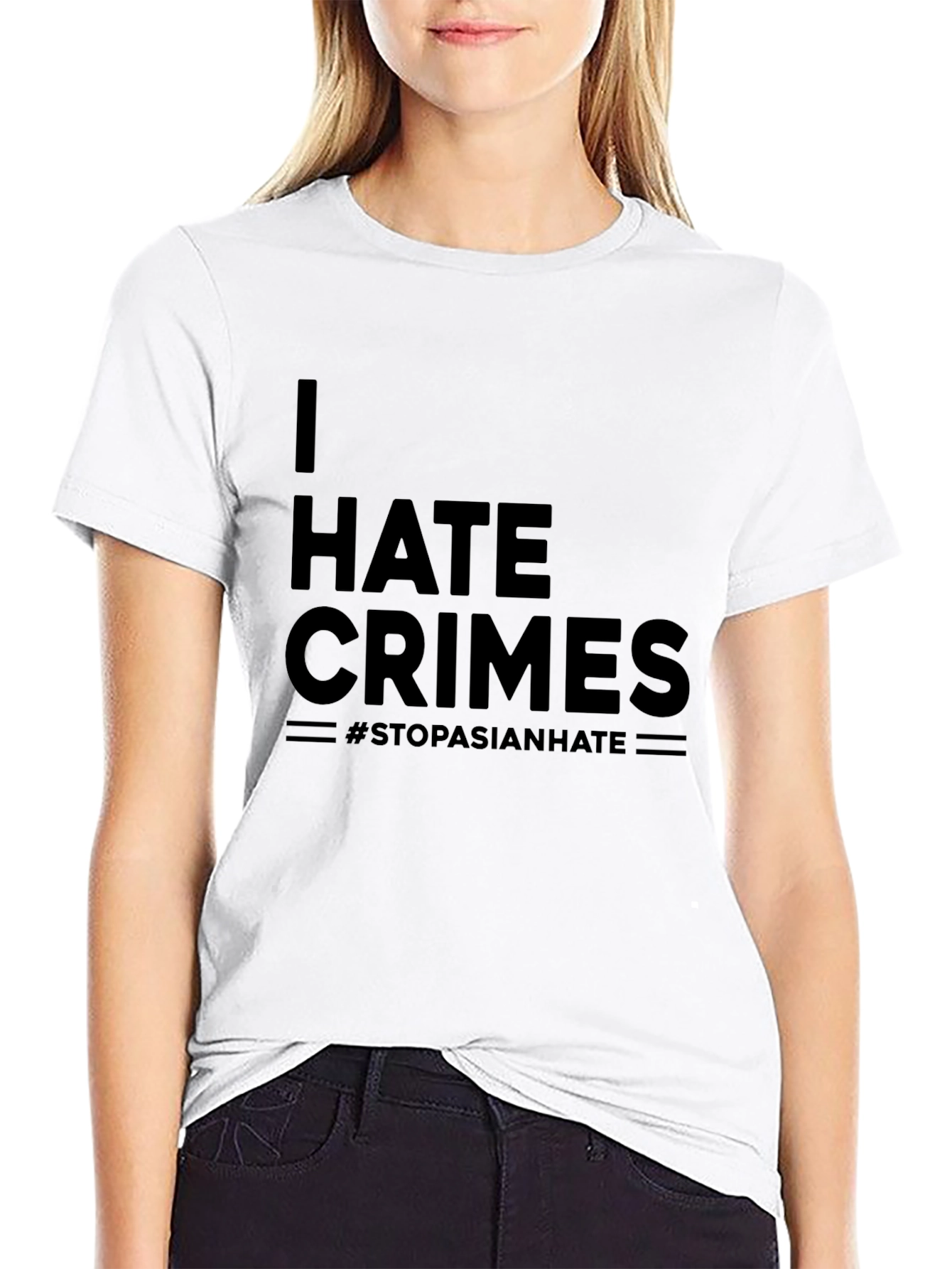 I Hate Crimes T-Shirt - Stop Asian Hate