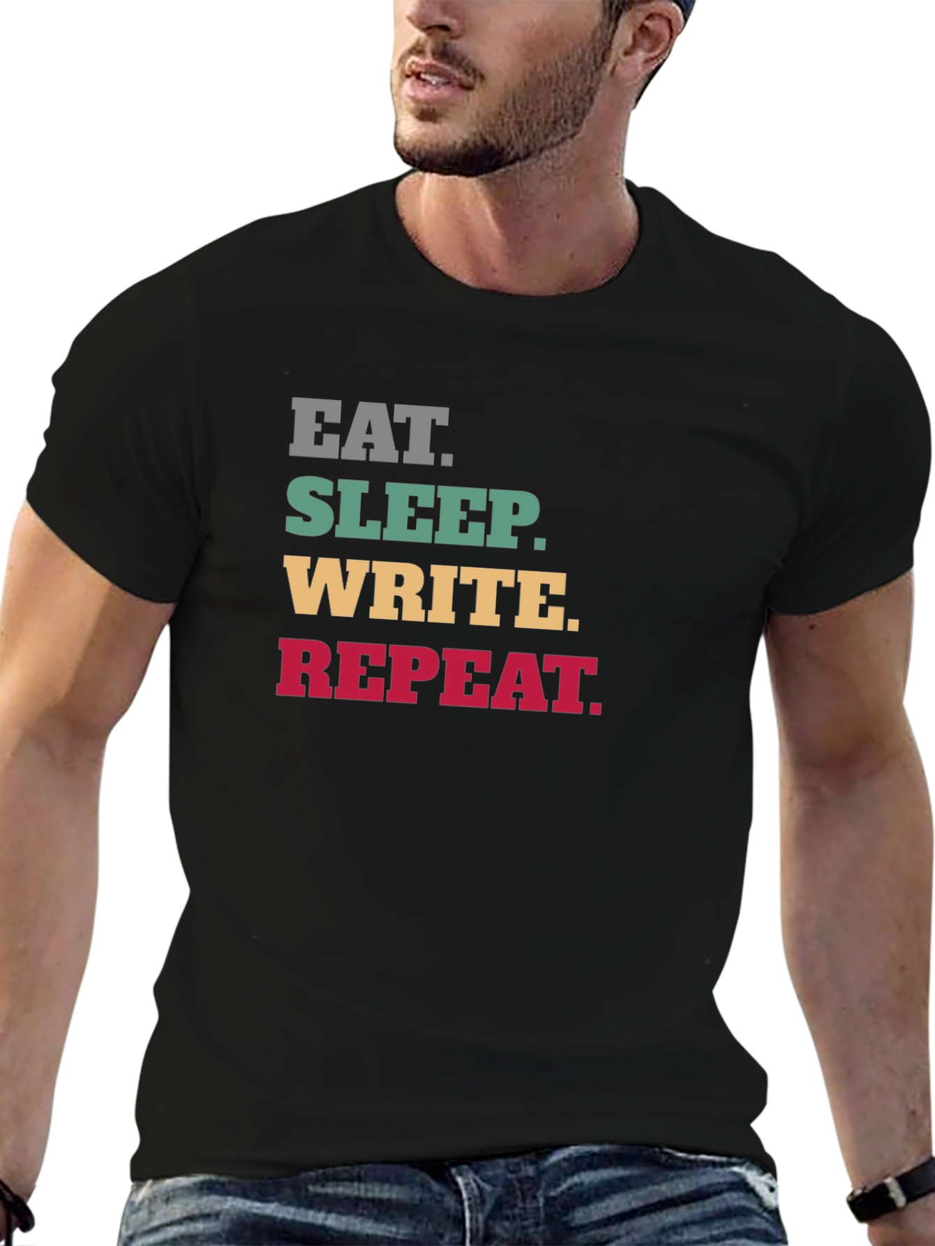 Eat Sleep Write Repeat T-Shirt - Writers Life