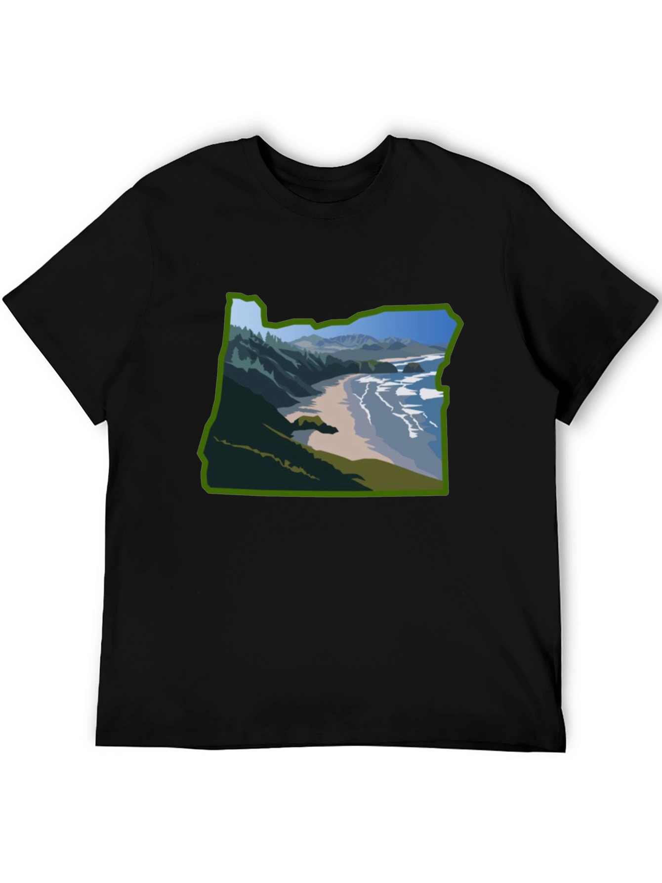 Oregon State Coastal T-Shirt - Black