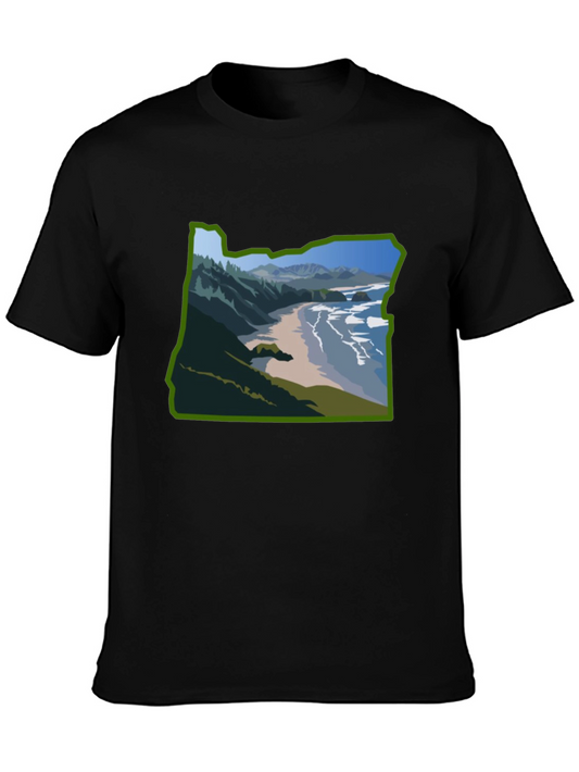Oregon State Coastal T-Shirt - Black