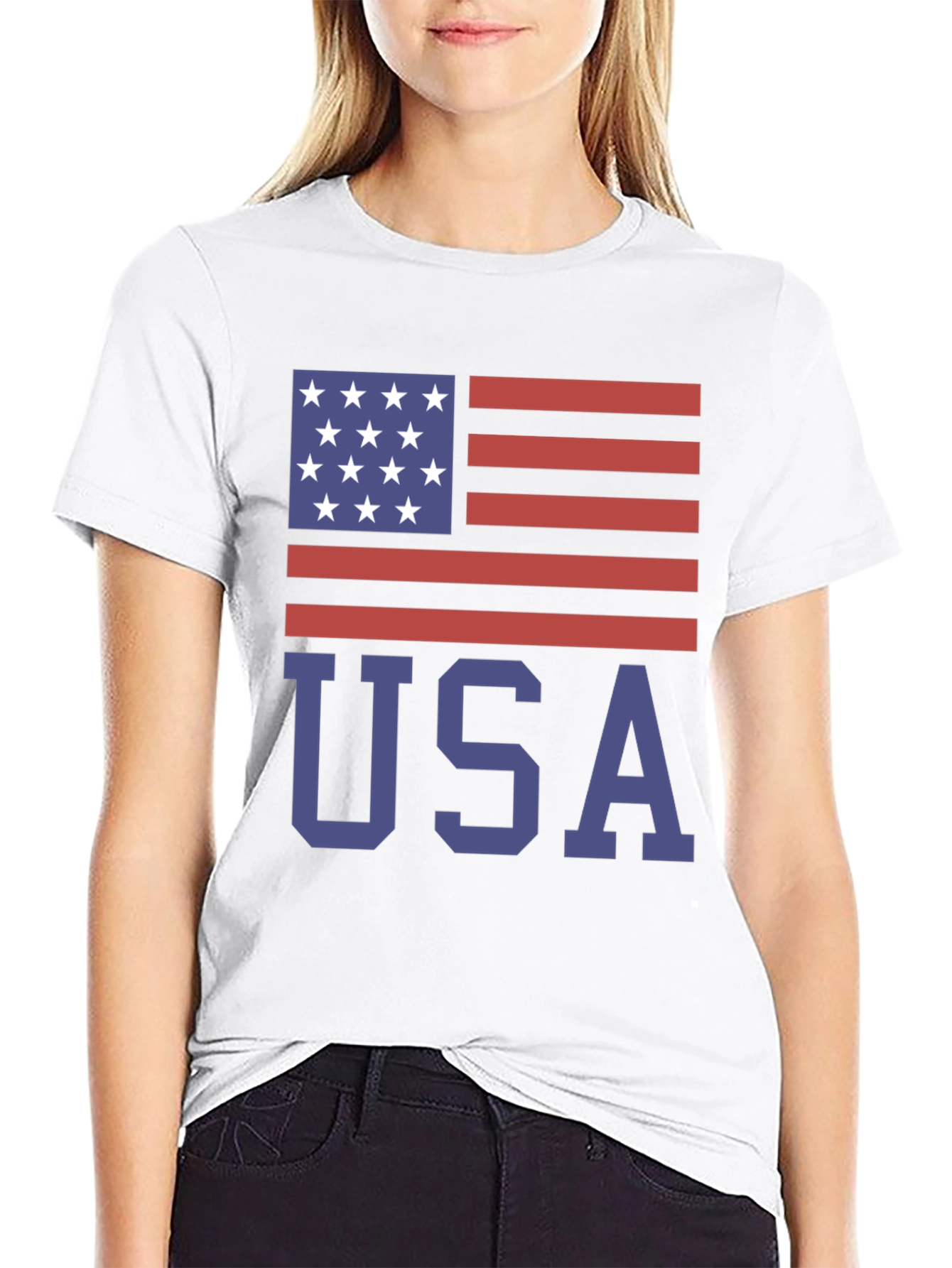 USA Flag Graphic T-Shirt