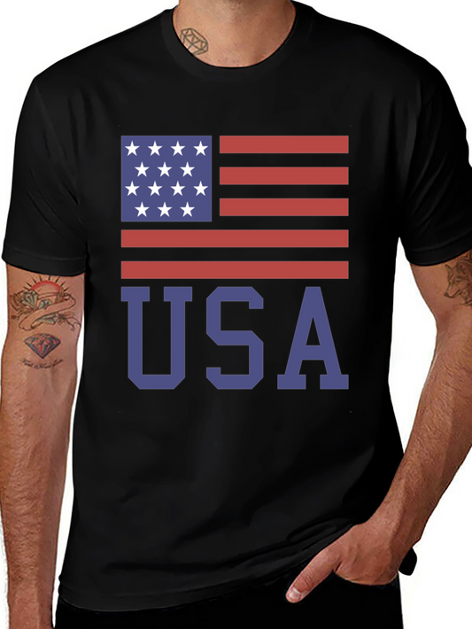 USA Flag Graphic T-Shirt