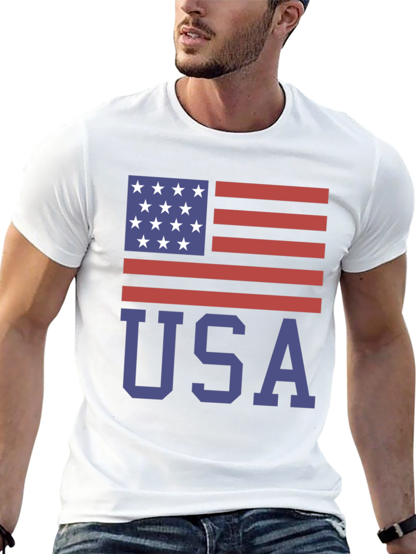 USA Flag Graphic T-Shirt