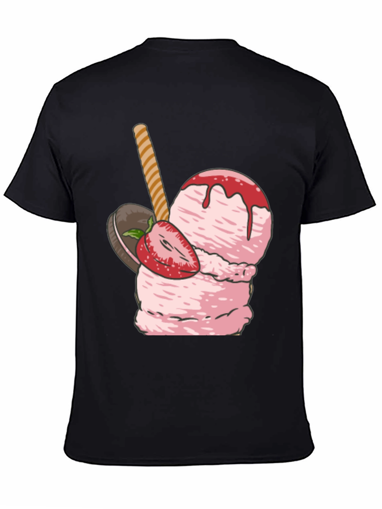 Strawberry Ice Cream Graphic T-Shirt