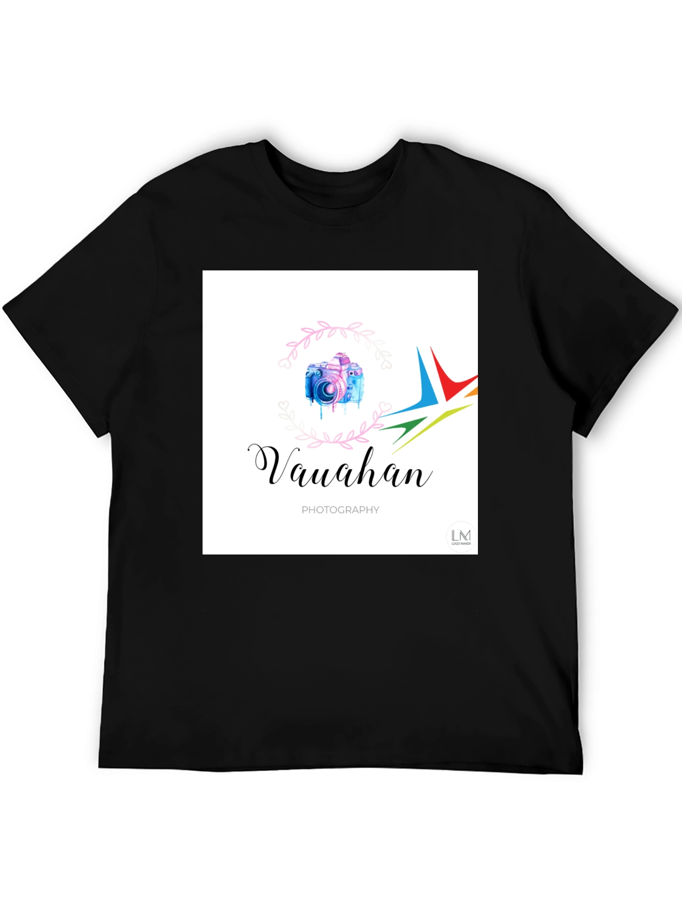 Black Graphic Tee - Vauahan Photography