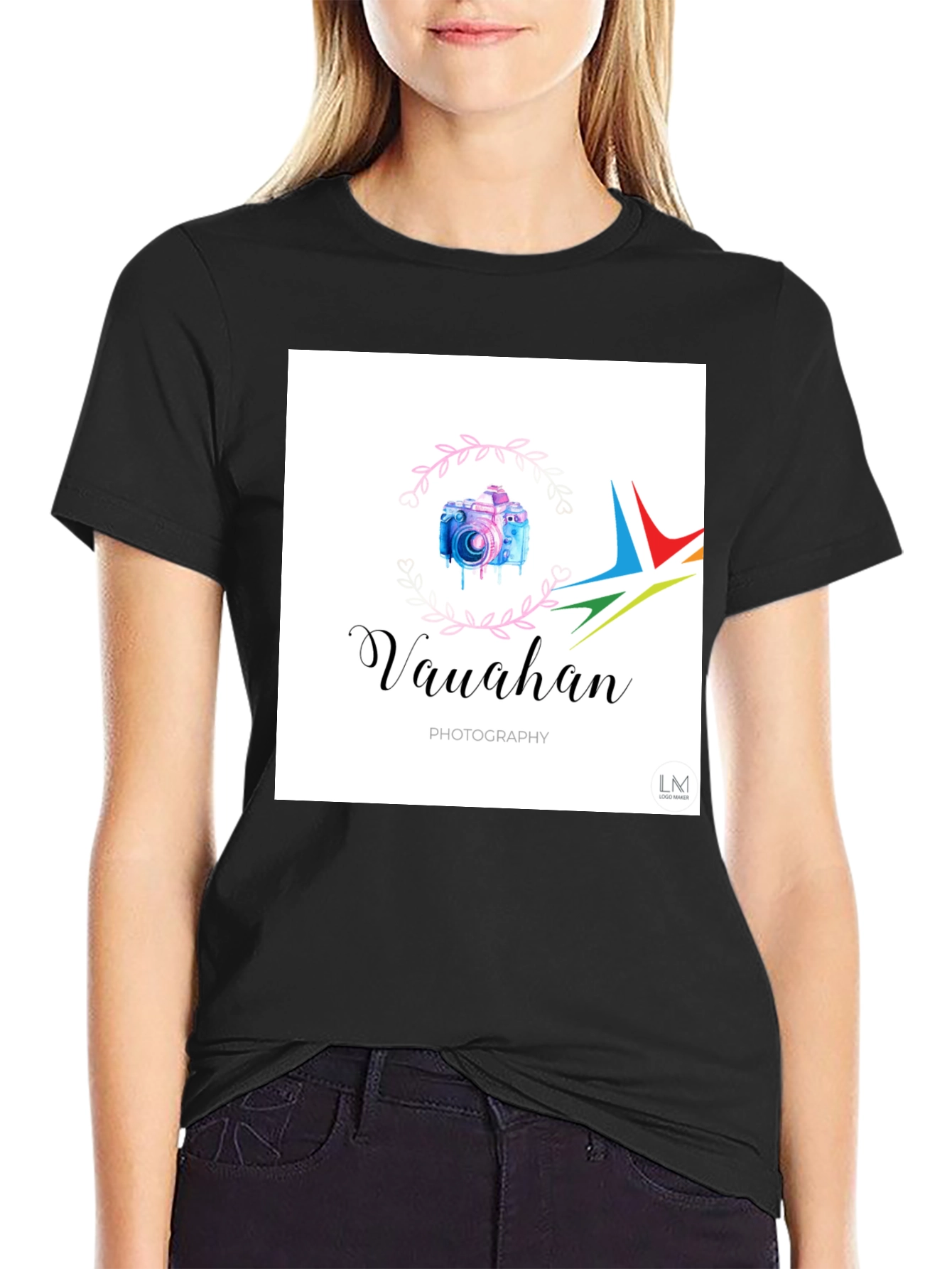 Black Graphic Tee - Vauahan Photography