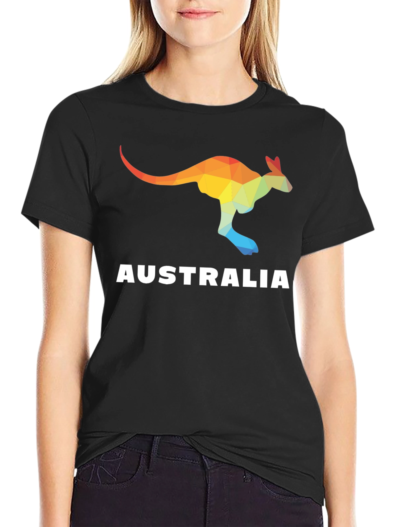 Australia Kangaroo Graphic Tee - Novelty T-Shirt