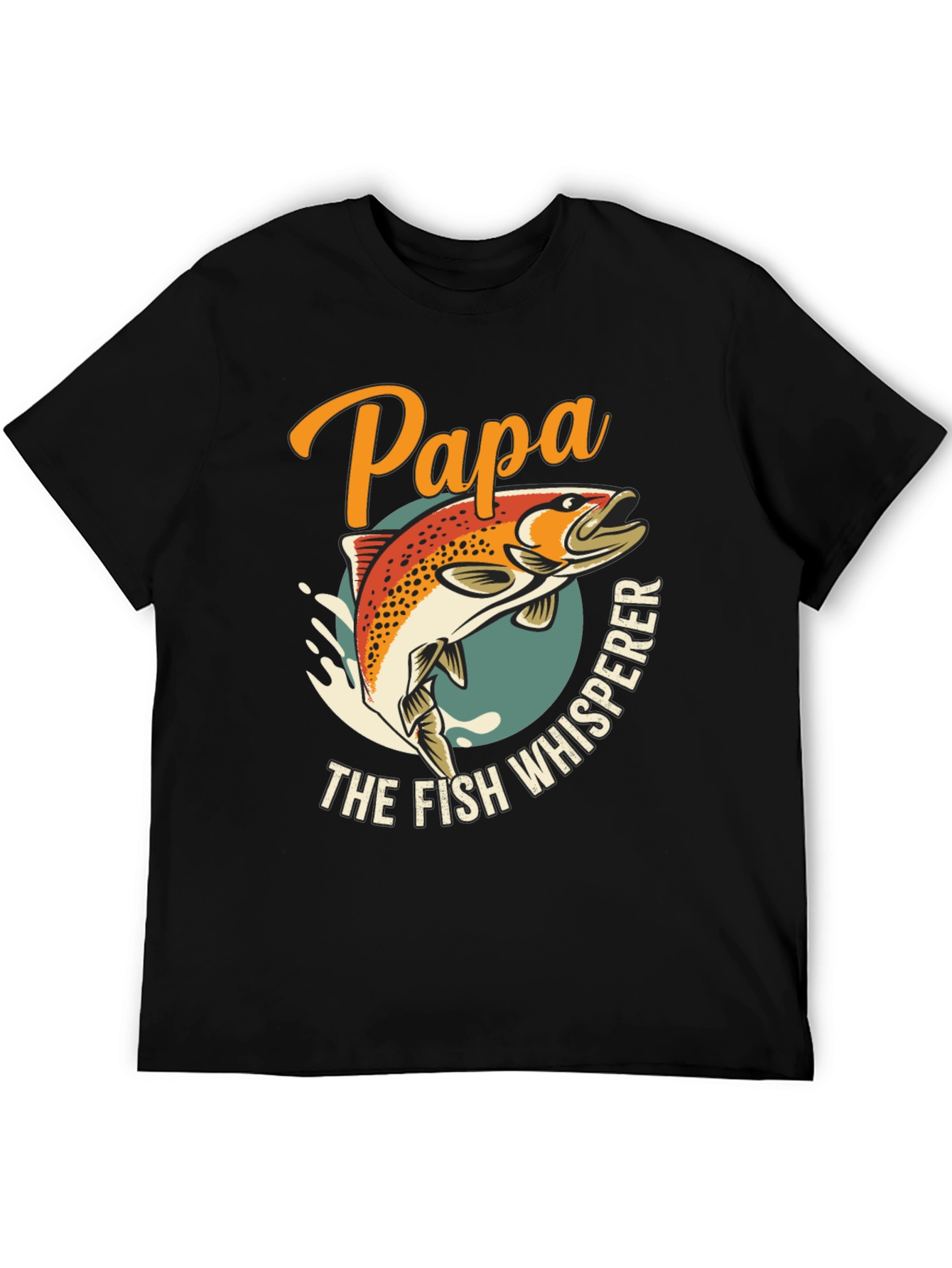 Papa the Fish Whisperer Graphic T-Shirt