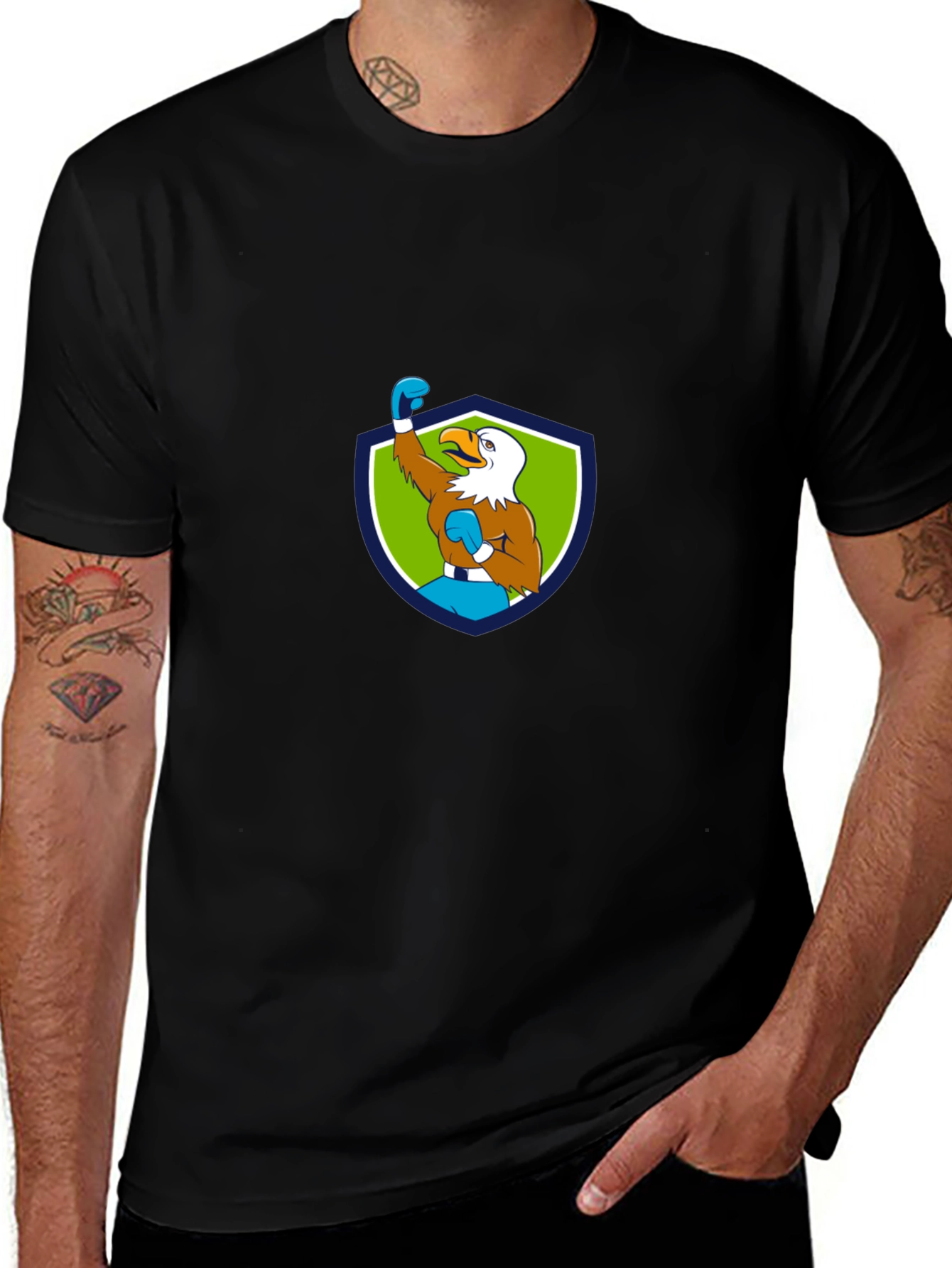Eagle Boxer Graphic T-Shirt