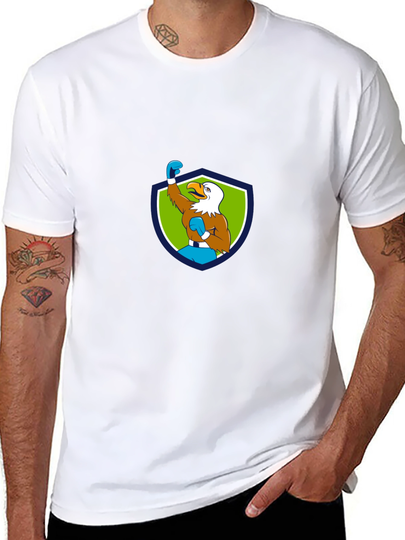 Eagle Boxer Graphic T-Shirt