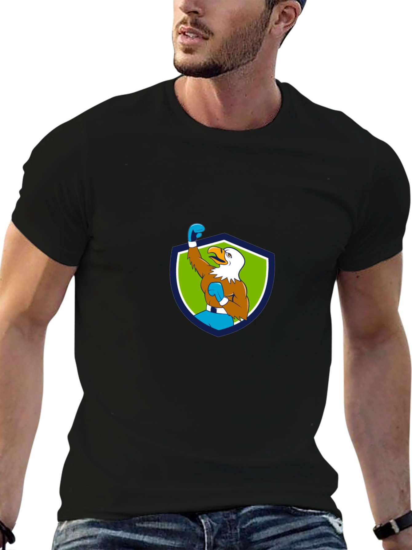 Eagle Boxer Graphic T-Shirt
