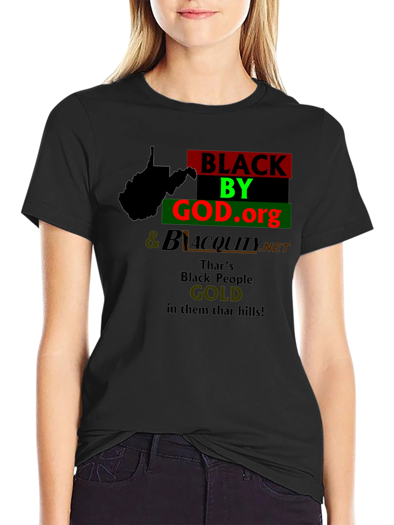 West Virginia Black By God T-Shirt