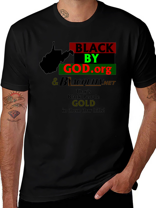 West Virginia Black By God T-Shirt