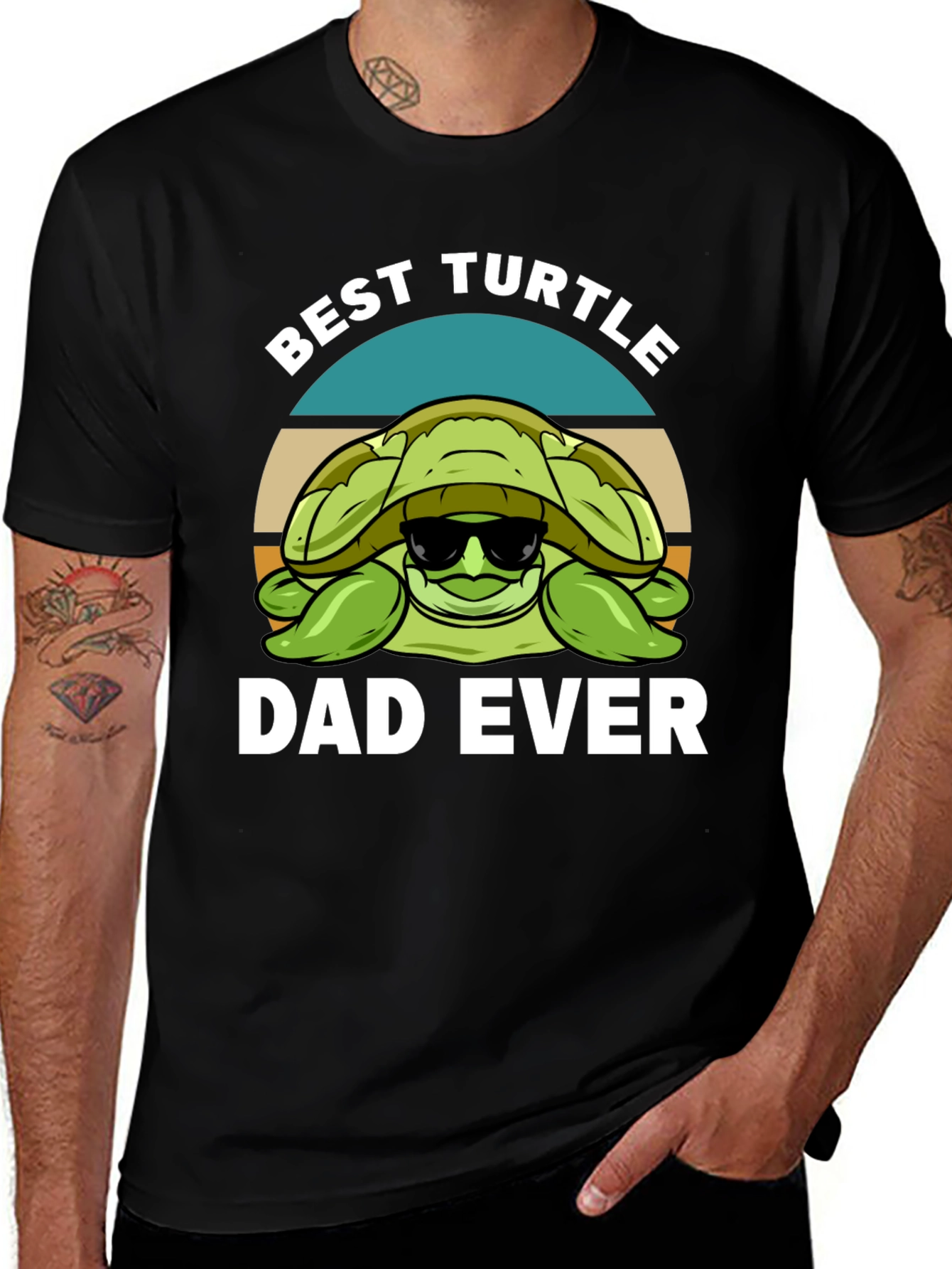Best Turtle Dad Ever Graphic T-Shirt