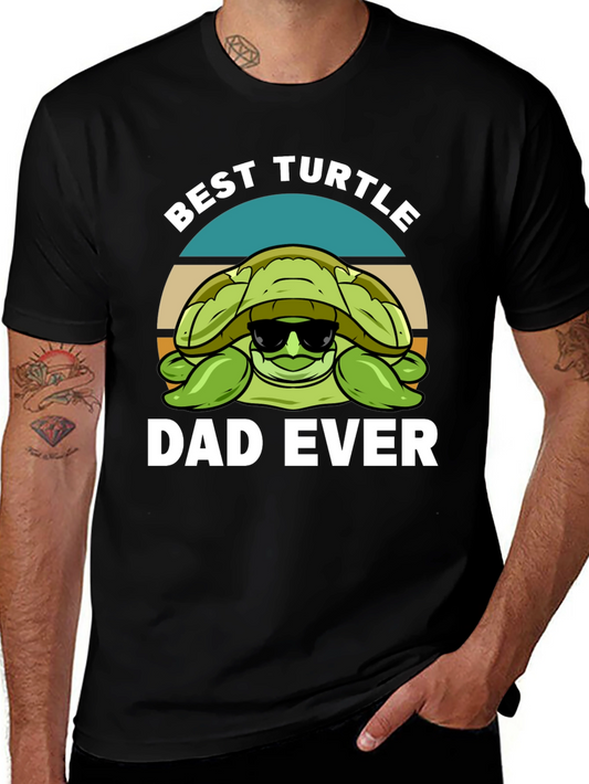 Best Turtle Dad Ever Graphic T-Shirt
