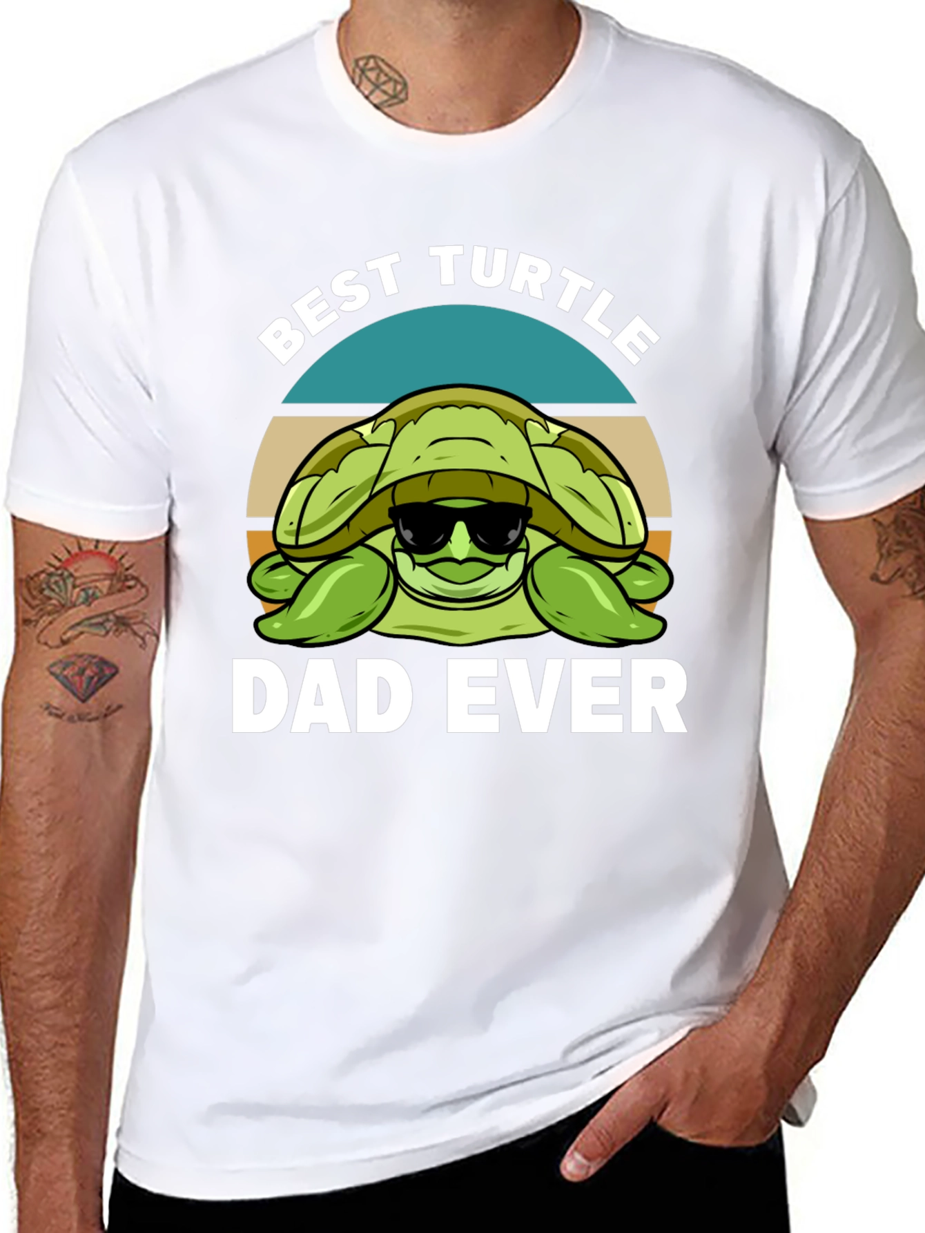 Best Turtle Dad Ever Graphic T-Shirt