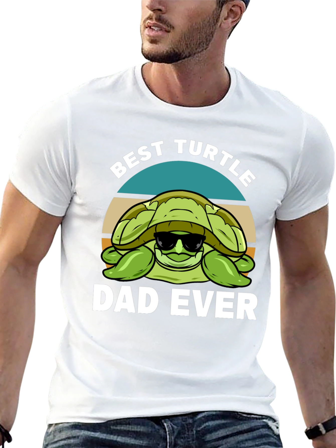 Best Turtle Dad Ever Graphic T-Shirt