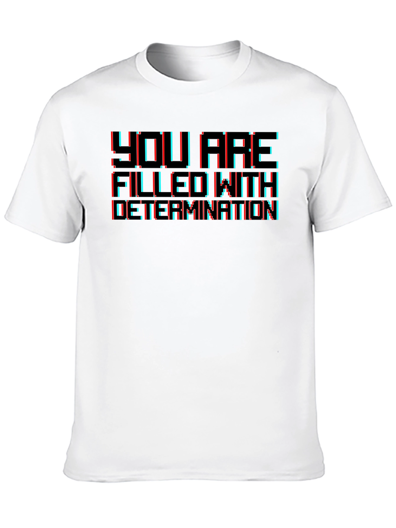 Determination Graphic T-Shirt - Retro Gaming Style