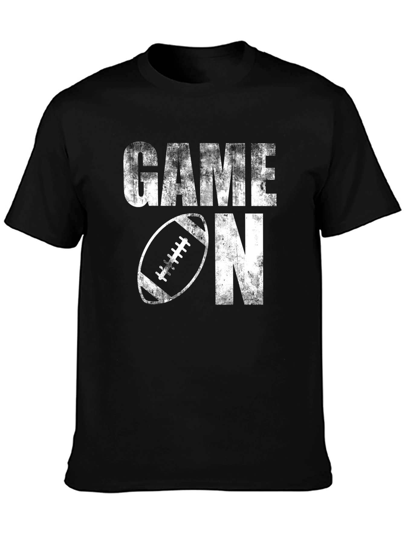 Game On Football Graphic Tee - Black
