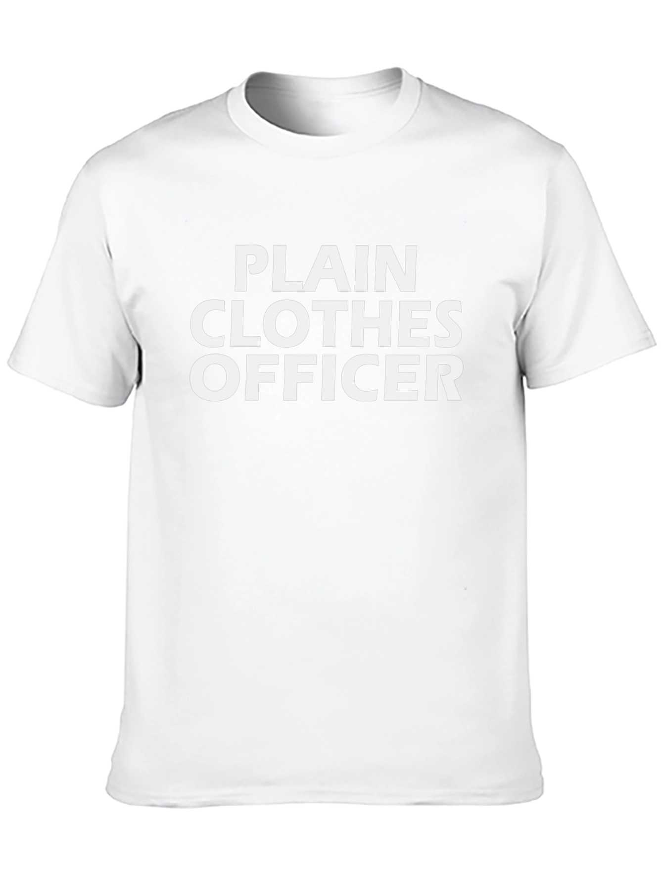 Plain Clothes Officer Black Graphic Tee
