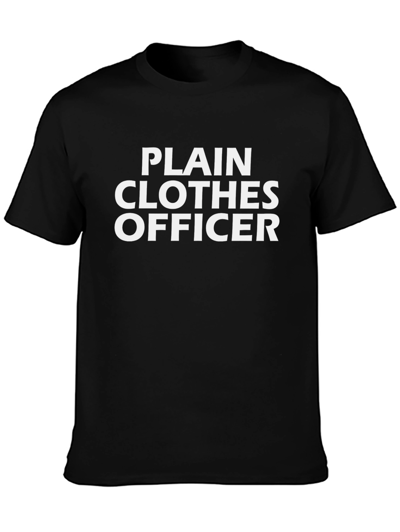 Plain Clothes Officer Black Graphic Tee