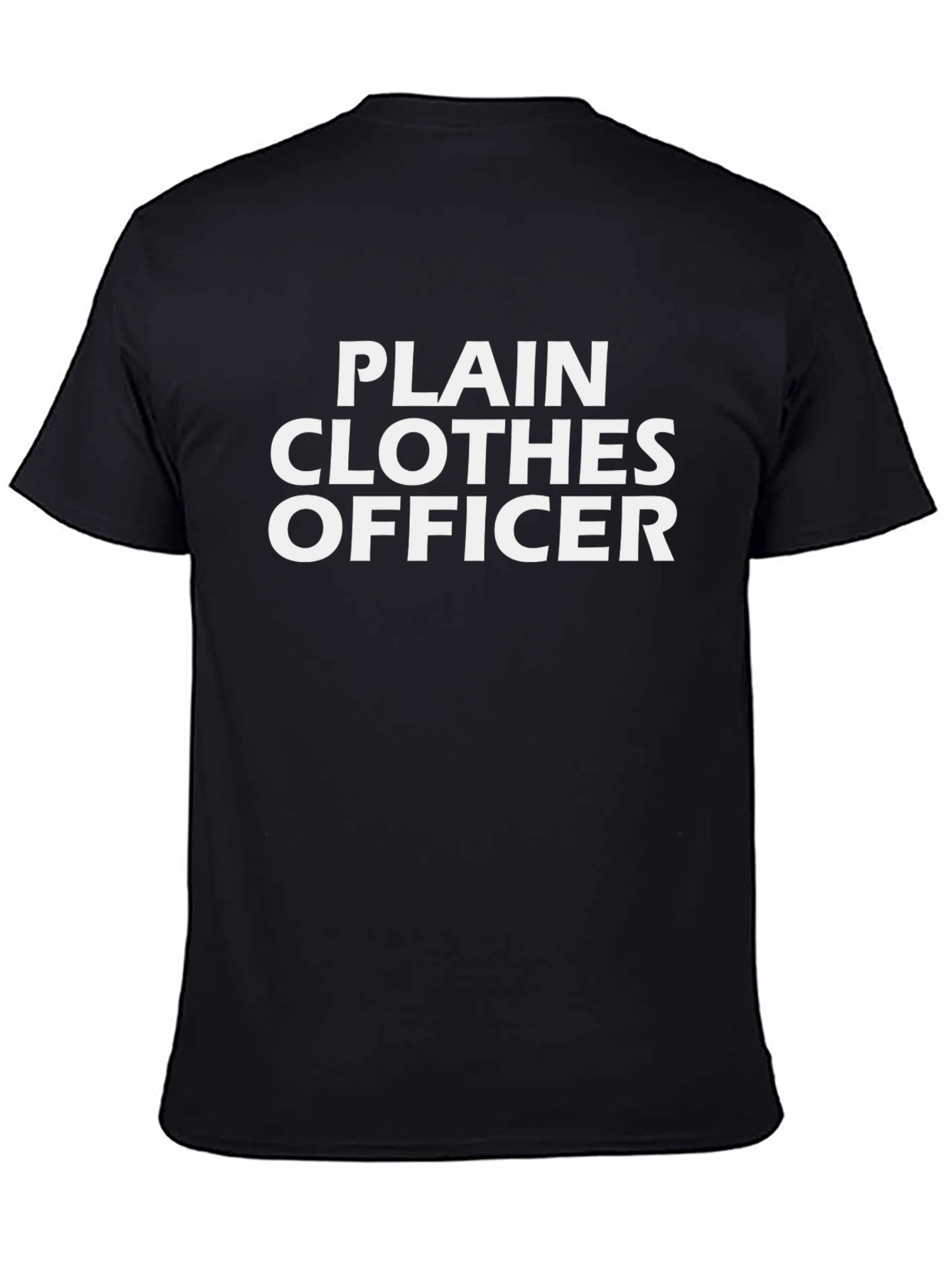 Plain Clothes Officer Black Graphic Tee