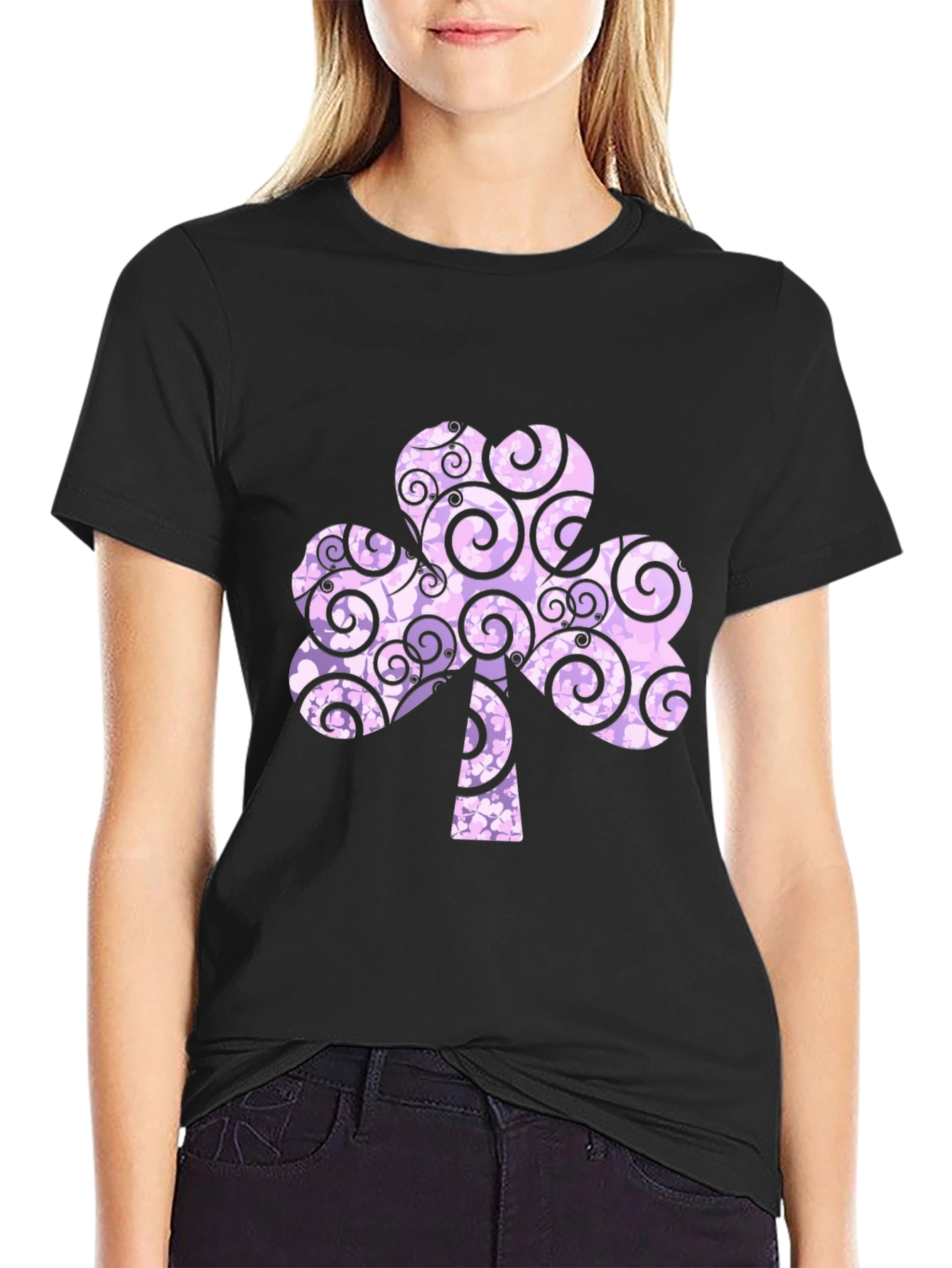 Shamrock Swirls T-Shirt - St. Patricks Day Style