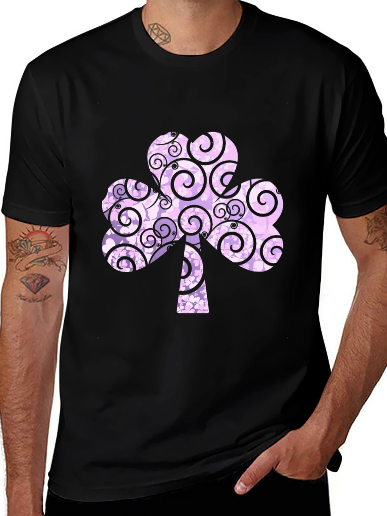 Shamrock Swirls T-Shirt - St. Patricks Day Style